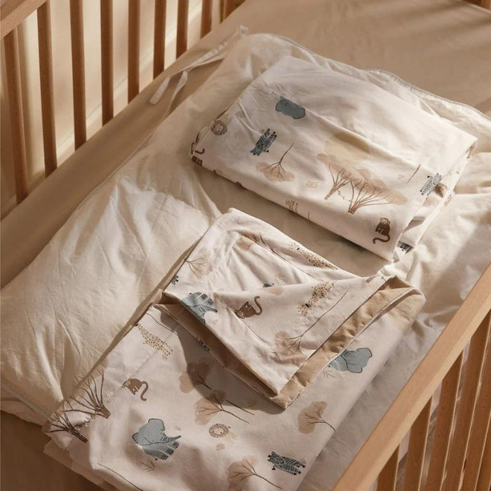 4-Piece Cotton Crib Set by Perlimpinpin at $179.99! Shop now at Nestled by Snuggle Bugz for Nursery & Décor.