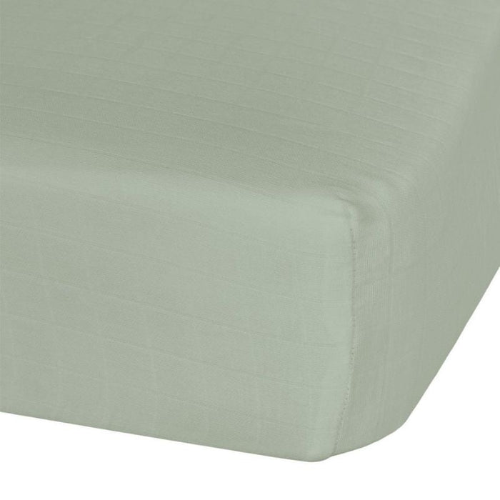 Cotton Muslin Fitted Sheet by Perlimpinpin at $31.99! Shop now at Nestled by Snuggle Bugz for Nursery & Décor.