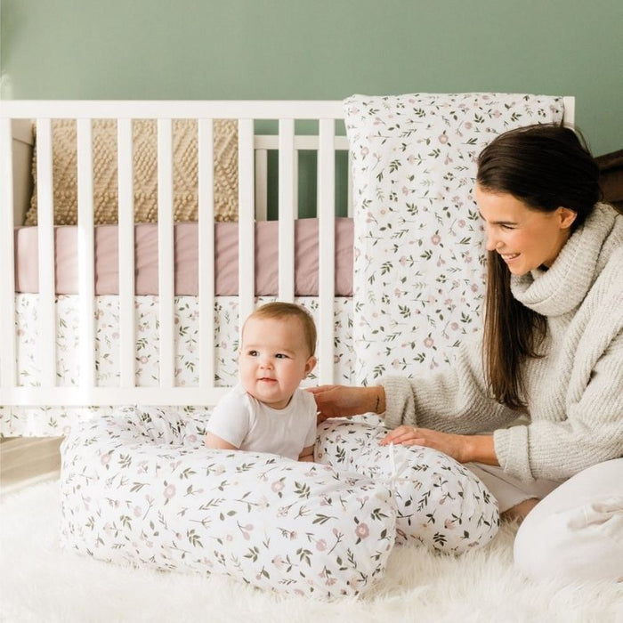 Cotton Muslin Fitted Sheet by Perlimpinpin at $31.99! Shop now at Nestled by Snuggle Bugz for Nursery & Décor.