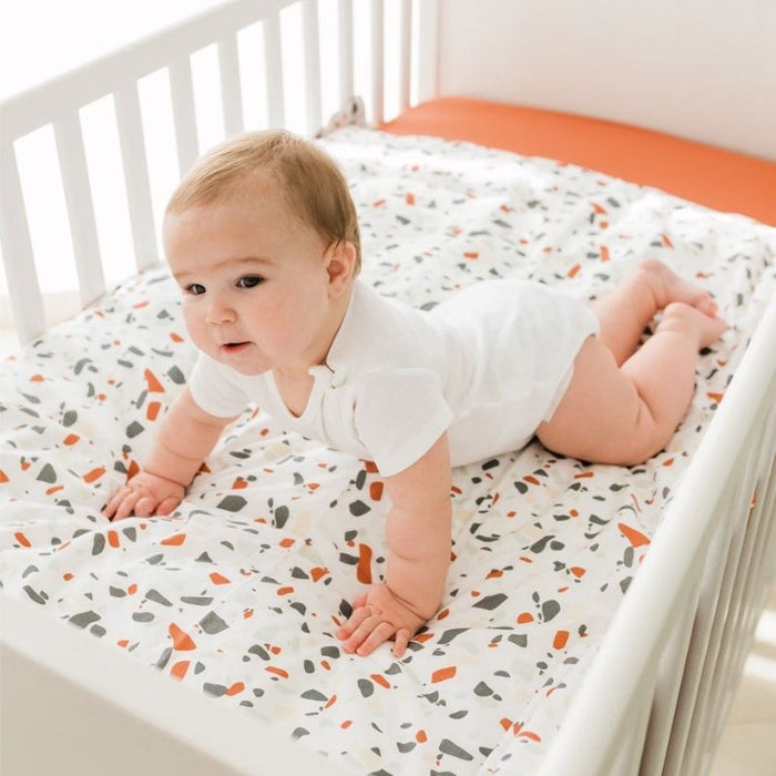 Cotton Muslin Fitted Sheet by Perlimpinpin at $31.99! Shop now at Nestled by Snuggle Bugz for Nursery & Décor.