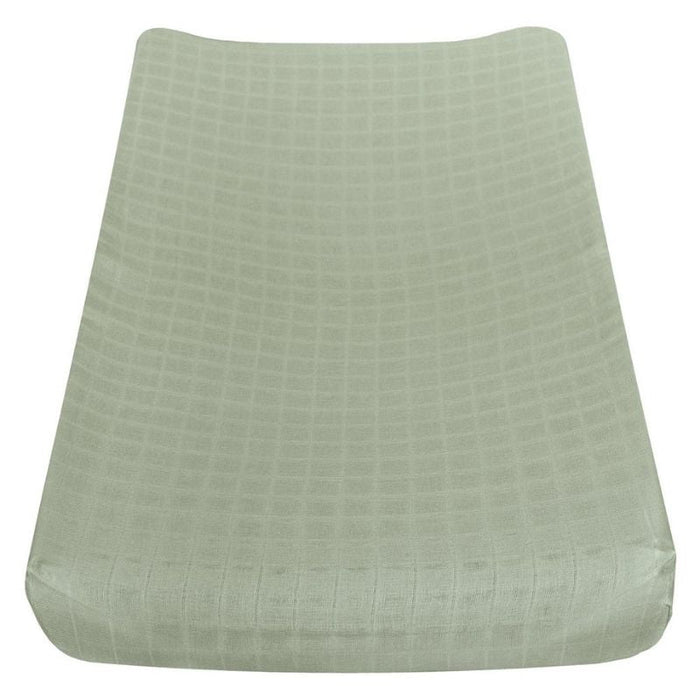 Cotton Muslin Changing Pad Cover by Perlimpinpin at $21.99! Shop now at Nestled by Snuggle Bugz for Nursery & Décor.