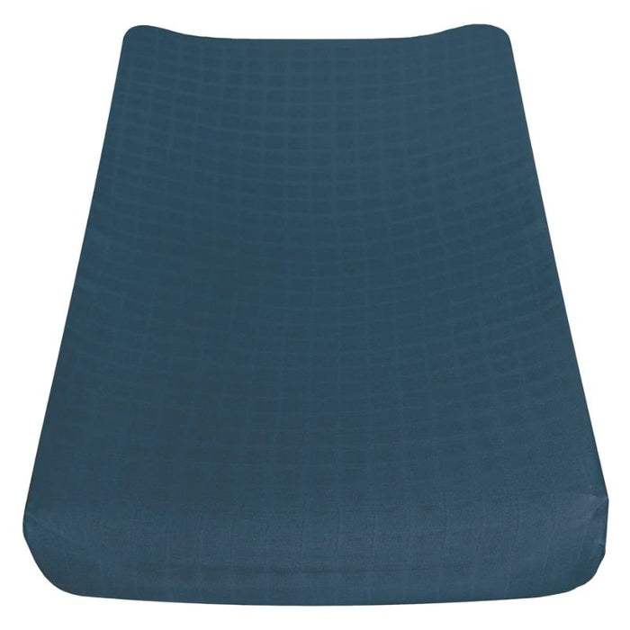 Cotton Muslin Changing Pad Cover by Perlimpinpin at $21.99! Shop now at Nestled by Snuggle Bugz for Nursery & Décor.