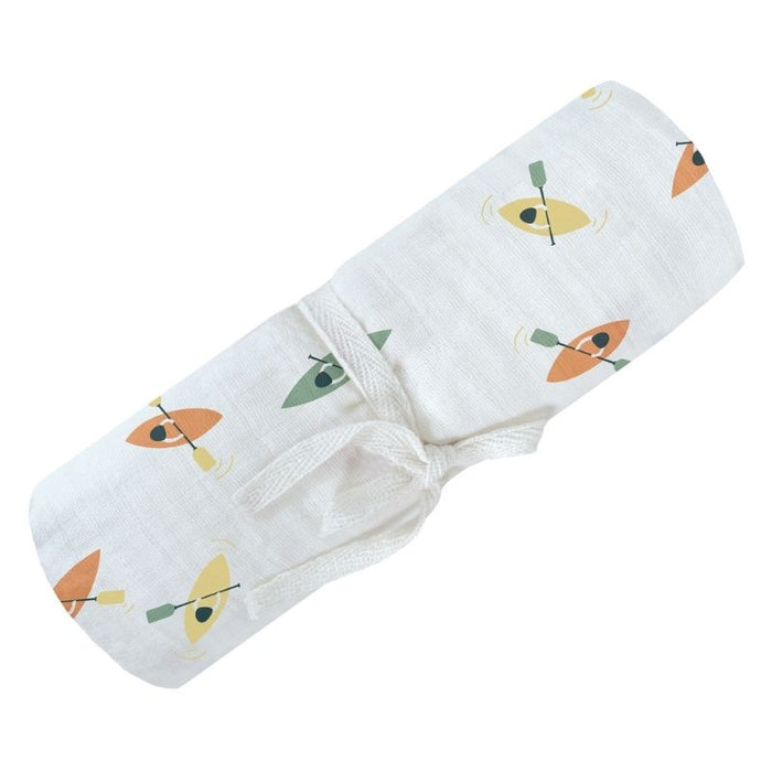Organic Muslin Swaddle by Perlimpinpin at $10.39! Shop now at Nestled by Snuggle Bugz for Nursery & Decor.