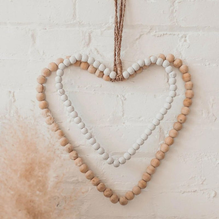 Wooden Beaded Heart by Pokoloko at $29.99! Shop now at Nestled by Snuggle Bugz for Nursery & Décor.
