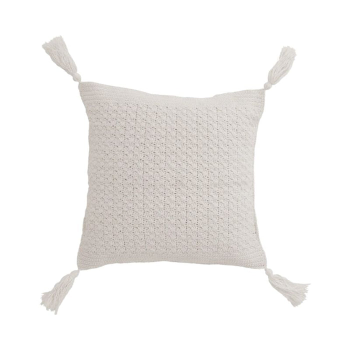 Crochet Pillow With Tassels by Pokoloko at $79.99! Shop now at Nestled by Snuggle Bugz for Nursery & Décor.