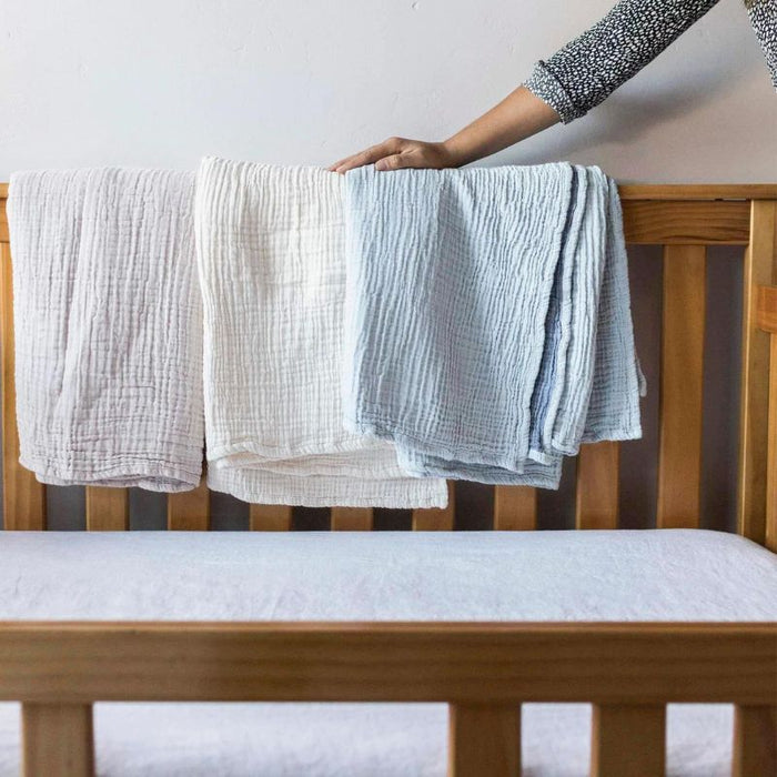 Crinkle Baby Blanket by Pokoloko at $64.99! Shop now at Nestled by Snuggle Bugz for Nursery & Décor.
