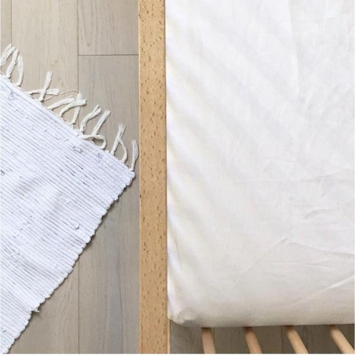 Linen Crib Sheets by Potter & Pehar at $59.99! Shop now at Nestled by Snuggle Bugz for Nursery & Décor.