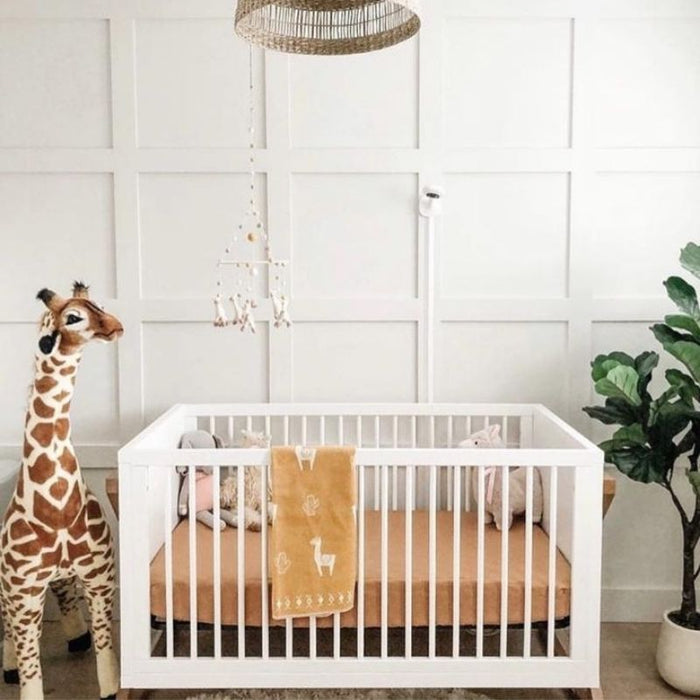 Linen Crib Sheets by Potter & Pehar at $59.99! Shop now at Nestled by Snuggle Bugz for Nursery & Décor.
