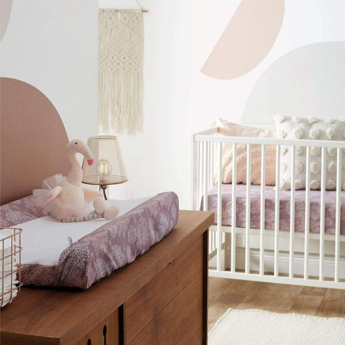 Cotton Muslin Changing Pad Cover by Perlimpinpin at $21.99! Shop now at Nestled by Snuggle Bugz for Nursery & Décor.