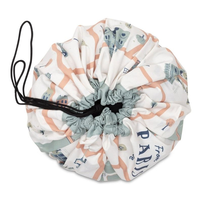 Paris Map Toy Storage Bag by Play & Go at $45.49! Shop now at Nestled by Snuggle Bugz for Nursery & Décor.