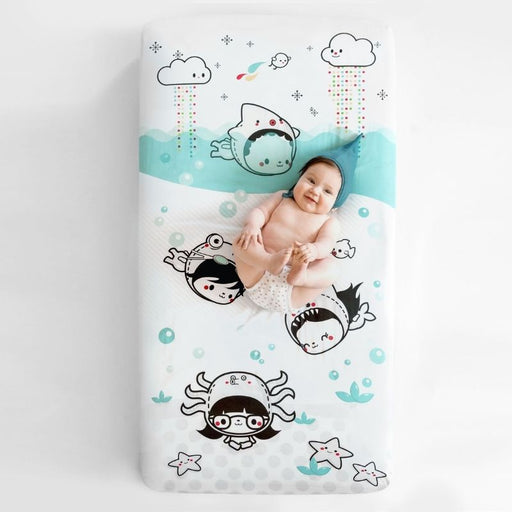 Crib Sheet - Dive In (Satin) by Rookie Humans at $50.99! Shop now at Nestled by Snuggle Bugz for Nursery & Décor.