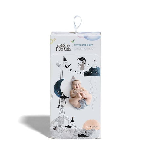 Crib Sheet - Moon's Birthday (Satin) by Rookie Humans at $41.99! Shop now at Nestled by Snuggle Bugz for Nursery & Décor.