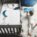Crib Sheet - Moon's Birthday (Satin) by Rookie Humans at $41.99! Shop now at Nestled by Snuggle Bugz for Nursery & Décor.