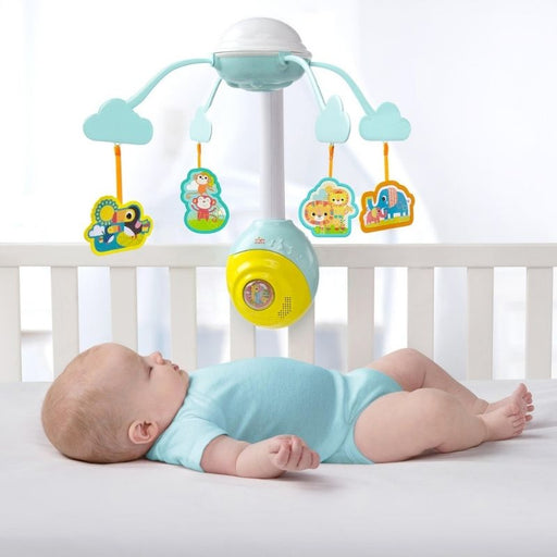 Soothing Safari 2-in-1 Mobile by Bright Starts at $54.99! Shop now at Nestled by Snuggle Bugz for Nursery & Décor.