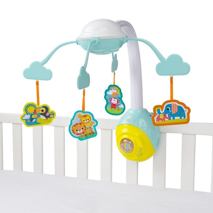 Soothing Safari 2-in-1 Mobile by Bright Starts at $54.99! Shop now at Nestled by Snuggle Bugz for Nursery & Décor.