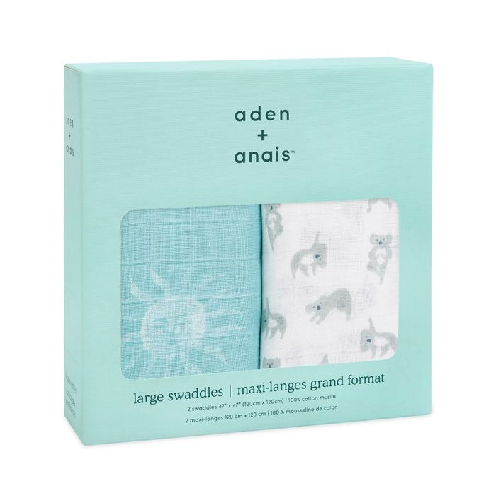 Classic Swaddles - 2 Pack by Aden & Anais at $38.99! Shop now at Nestled by Snuggle Bugz for Nursery & Decor.
