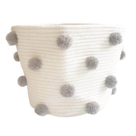 Pom Pom Baskets by Twig & Tassel at $40.88! Shop now at Nestled by Snuggle Bugz for Nursery & Décor.