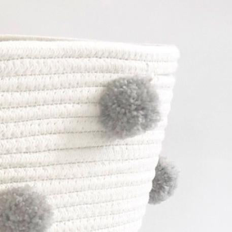Pom Pom Baskets by Twig & Tassel at $40.88! Shop now at Nestled by Snuggle Bugz for Nursery & Décor.