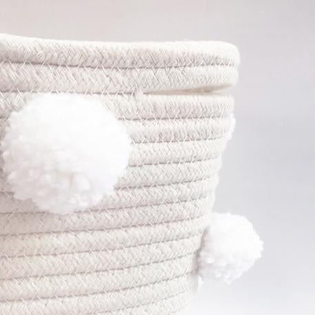Pom Pom Baskets by Twig & Tassel at $40.88! Shop now at Nestled by Snuggle Bugz for Nursery & Décor.