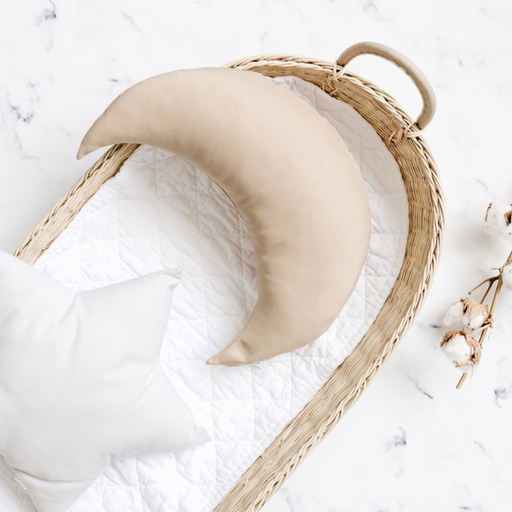 Moon Pillow by The Butter Flying at $41.99! Shop now at Nestled by Snuggle Bugz for Nursery & Décor.