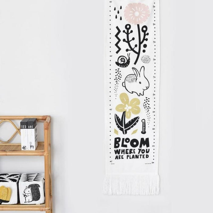 Canvas Growth Chart by Wee Gallery at $56.99! Shop now at Nestled by Snuggle Bugz for Nursery & Décor.