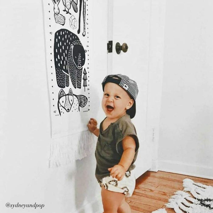 Canvas Growth Chart by Wee Gallery at $56.99! Shop now at Nestled by Snuggle Bugz for Nursery & Décor.