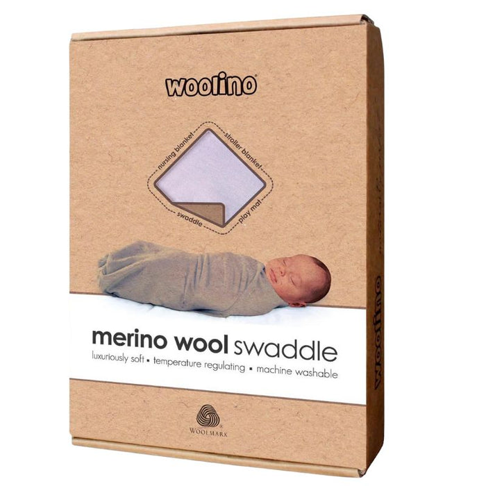 Merino Wool Swaddle Blanket by Woolino at $58! Shop now at Nestled by Snuggle Bugz for Nursery & Decor.