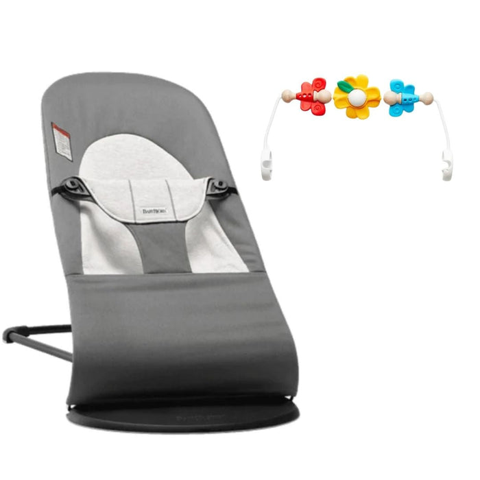 Bouncer Balance Soft + Flying Friend Toy Attachment Bundle by BabyBjorn at $255.98! Shop now at Nestled by Snuggle Bugz for Gear.